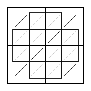 A rectangular diagram as described in the text.