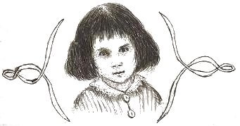 A drawing of Alice Liddle